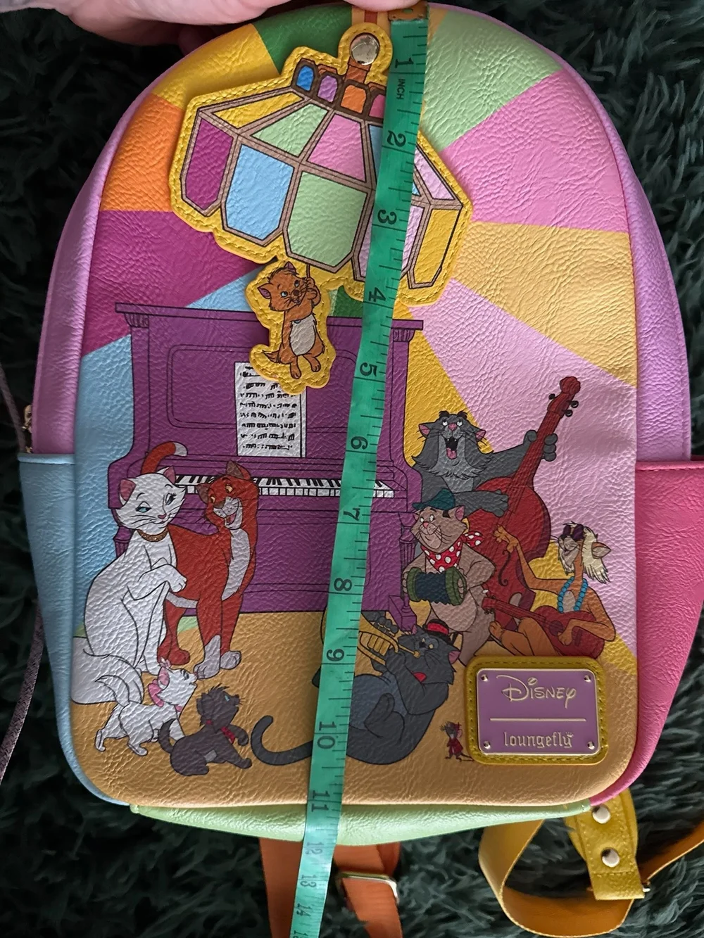 Disney Loungefly Aristocats Kittens Piano Mini Backpack NWOT